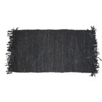 ΔΕΡΜΑΤΙΝΗ FLAT WEAVE ΜΑΥΡΗ