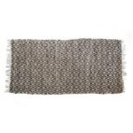 ΔΕΡΜΑΤΙΝΗ FLAT RHOMBUS BROWN 70X140εκ.